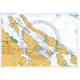 British Admiralty Nautical Chart 4955: North Pender Island to/a Thetis Island